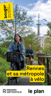 Plan du réseau cyclable à Rennes et sa métropole